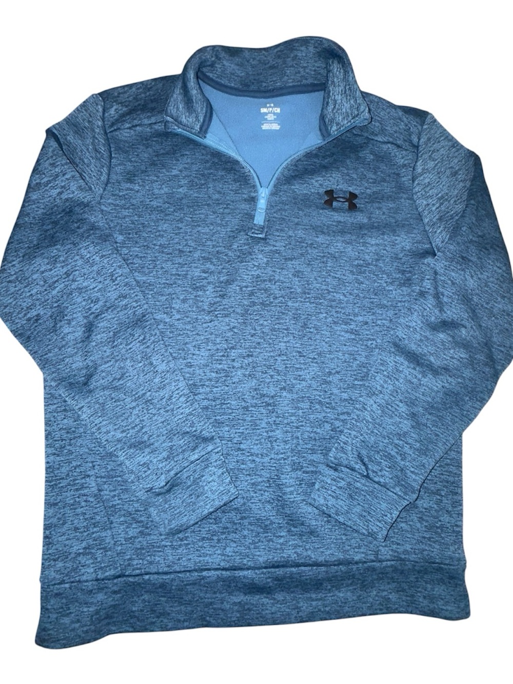 Under Armour Men's Blue Heather 1/4 Zip Sweater